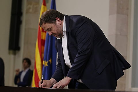 Catalan vice-president Oriol Junqueras said dialogue with the central government 'must have at its heart the formation of the (Catalan) republic.