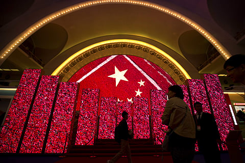 An exhibition at Beijing ahead of a Communist Party congress during which Xi Jinping is expected to be confirmed for a second five-year term as China's head of state. (File photo | AP)
