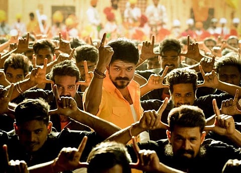 Vijay in a still from Atlee directed 'Mersal'.