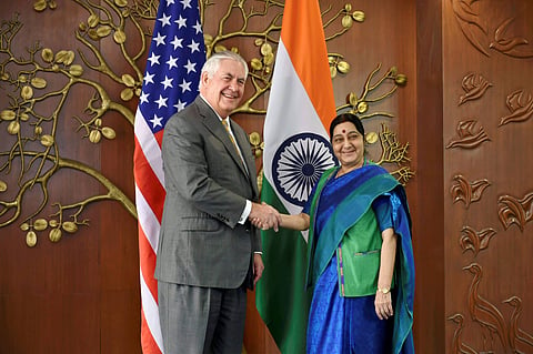 Sushma Swaraj earlier raised the issue with Tillerson at a meeting on the sidelines of the UN General Assembly session last month. | PTI