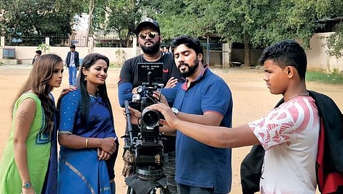 Alok with the team