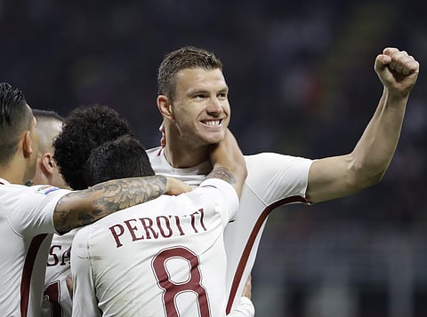 Roma - who have not reached the quarter-finals since 2007-2008 - are now looking for a victory to overtake Antonio Conte's men at the top of Group C.| AP