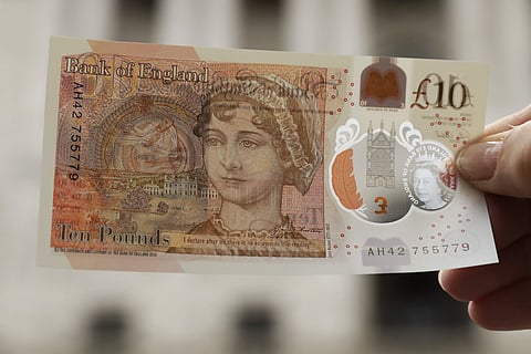 The British pound sank Thursday as investors fretted over Prime Minister Theresa May's political future. (Photo | AP)