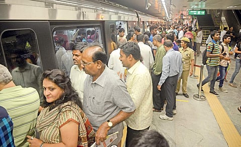 Be shoved in or shove off, in Namma Metro