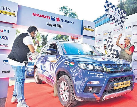 The 19th edition of Raid de Himalaya being flagged off from Manali on Saturday