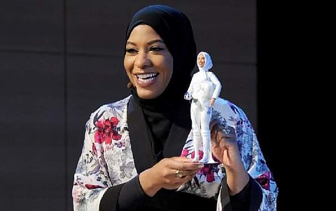 Hijab-wearing Barbie designed after Olympian Ibtihaj Muhammad. (Photo | Twitter)