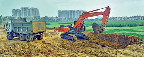 Sarakki lake rejuvenation work in progress in Bengaluru | JITHENDRA M