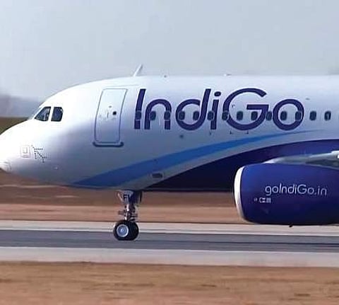 An IndiGo aircraft