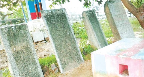 Four inscriptions that were found last month at Manvi village in Raichur