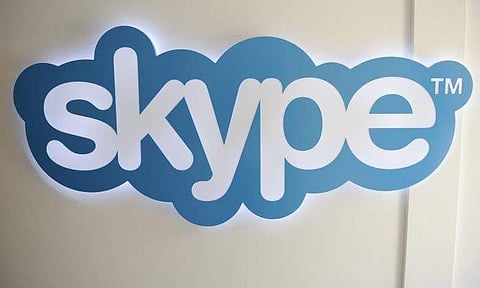 AP file photo of Skype logo pictured at Skype headquarters in Luxembourg.