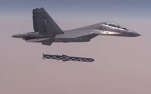 The air-launched Brahmos is capable of a range of more than 400 kms, said a source in the Defence Research and Development Organisation (DRDO).| Express Photo Service