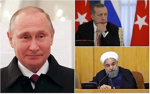 Russia president Vladimir Putin to hold Syria peace talks with Turkey's Erdogan, Iran's Rouhani