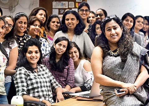 Tina Garg with her team | Vinod Kumar.T