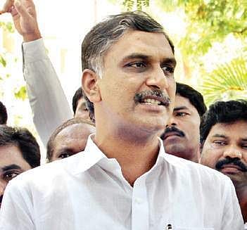 Irrigation minister T Harish Rao.