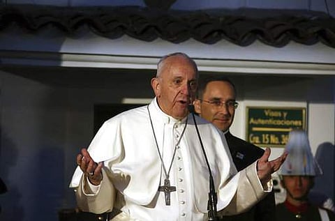 'It's so sad when I'm celebrating mass here or inside the basilica and I see lots of phones held up ...' | AP