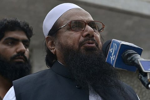 Hafiz Saeed, leader of the banned organisation Jamaat-ud-Dawa (JuD). (File Photo | AFP)