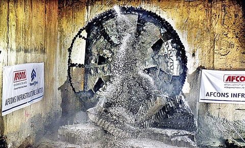 A Tunnel Boring Machine at work