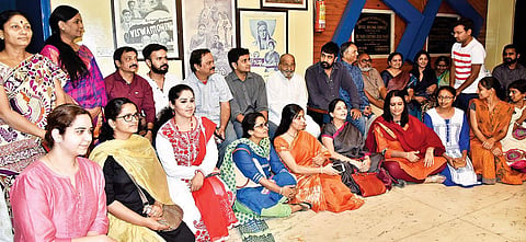 Fans of the director assemble to watch his new movie at Film Chamber l Vinay madapu