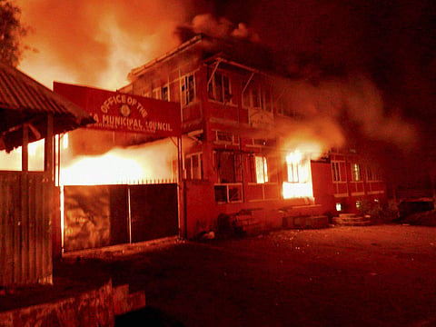 The police said around half a dozen government offices, including the regional transport office and private residences also were burnt | PTI