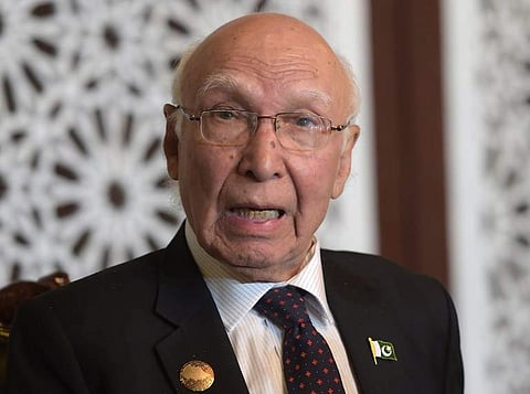 Pakistan'sPrime Minister's Adviser on Foreign Affairs Sartaj Aziz (File | AFP)