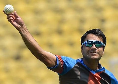 Afghanistan spinner Rashid Khan. | AFP
