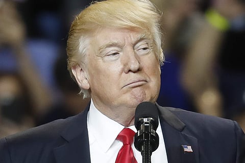 President Donald Trump during a rally at the Kentucky Exposition Center (File | AP)
