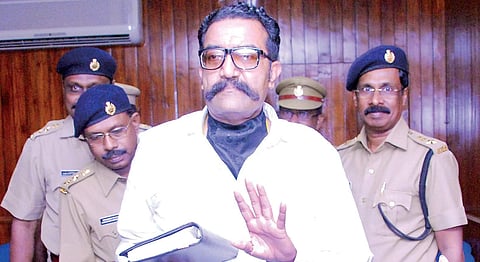 Excise Commissioner Rishiraj Singh arriving for the press meet at CMFRI Hall in Kochi on Thursday | K Shijith