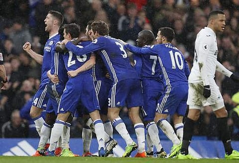 With the other two matches being at home to out-of-form Watford and already-relegated Sunderland, it's surely a formality for the Blues. | AP File Photo