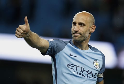 Zabaleta will formally begin a two-year deal with West Ham United on July 1, when his Manchester City contract expires. | AP
