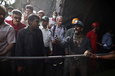 Mine blast site- AFP