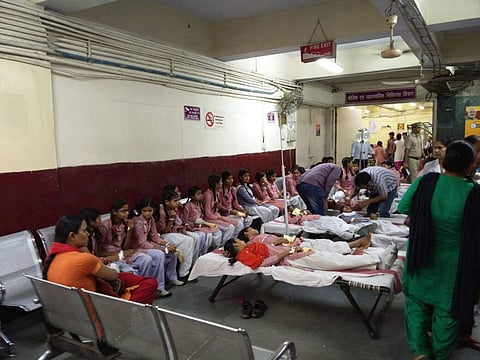 Around 200 children have been admitted to four hospitals for treatment. ( Shekhar Yadav|EPS)