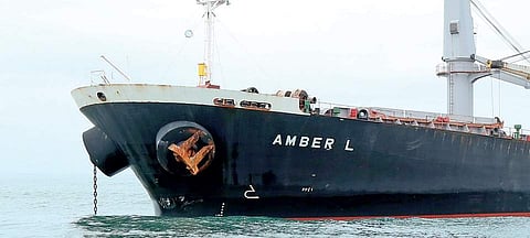 Carmel Matha, a fishing boat carrying 14 persons was rammed and destroyed beyond recognition in a collision with a Panama-registered cargo vessel named Amber L on Sunday off Kochi.
