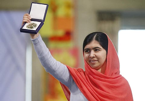 In 2014, Malala shared Nobel Peace Prize with Kailash Satyarthi, the Indian child rights activist. She is the youngest person to receive the award. | AP