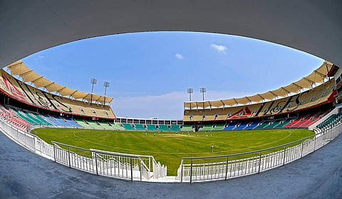 The Greenfield International Stadium in Kariavattom, Thiruvananthapuram. | Express Photo Service