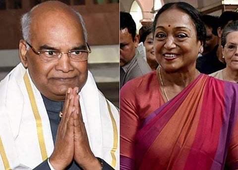 President-elect Ram Nath Kovind and Meira Kumar | PTI