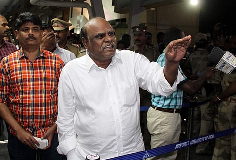 Former Calcutta HC judge CS Karnan arrested by West Bengal police in Coimbatore. (File photo by EPS)
