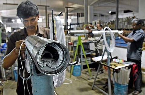 V-Pump Motor manufacturing unit in Coimbatore, Tamil Nadu. (Photo | EPS/A Raja Chidambaram)