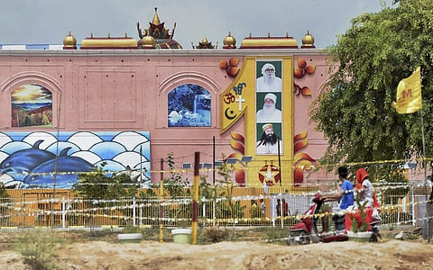 A view of the Dera Sacha Sauda headquarters in Sirsa on Tuesday a day after its chief Gurmeet Ram Rahim Singh was sentenced 10 years in jail in each of the two rape cases against him. | PTI