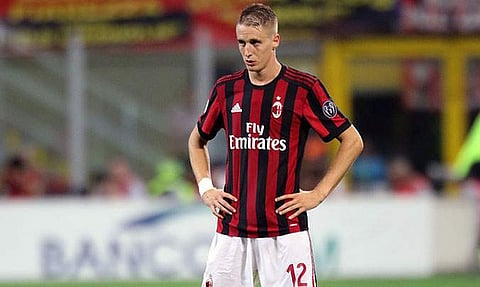 AC Milan defender Andrea Conti (Photo | AC Milan Twitter)