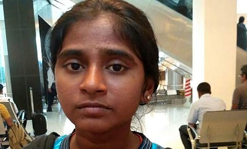 S Anitha, daugher of a casual labourer, recorded spectacular performance in Class XII examinations on the State board syllabus.