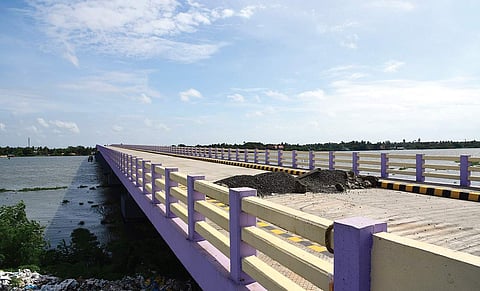 The newly constructed Island-Kannenghatt bridge which is getting ready for inauguration | Albin Mathew