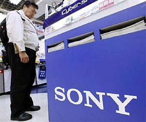 Sony's products on display at an electronic store. (File photo | AP)