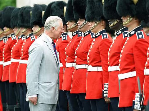 Britain's Prince Charles inspects the Ceremonial Guard in Ottawa, Ontario on July 1, 2017. (File Photo | AP)
