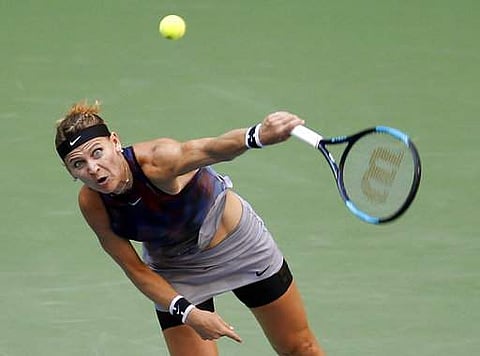 Lucie Safarova was furious over an incident in her 6-2, 7-5 defeat. | AP