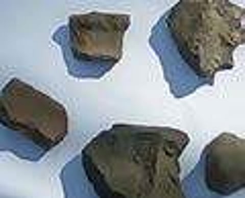 The stones unearthed during excavation work | Express