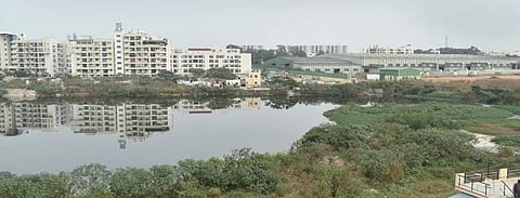 Apartments located near the compost unit in SS Palya Jithendra M