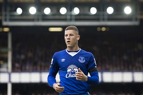 In this file photo dated Saturday Oct. 17, 2015, Everton's Ross Barkley during the English Premier League soccer match against Manchester United at Goodison Park Stadium in Liverpool, England. | AP