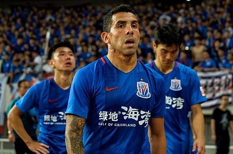 Former Shanghai Shenhua striker Carlos Tevez| AFP