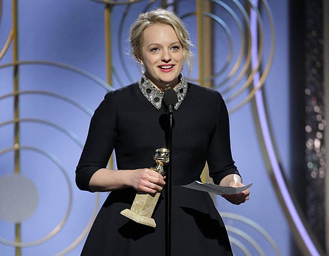 'The Handmaid's Tale's' Elisabeth Moss won the Golden Globe Award for best actress in a television drama.