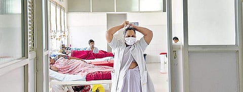 Rajiv Gandhi Institute of Chest Diseases has separate wards for H1N1 patients | Nagaraja Gadekal